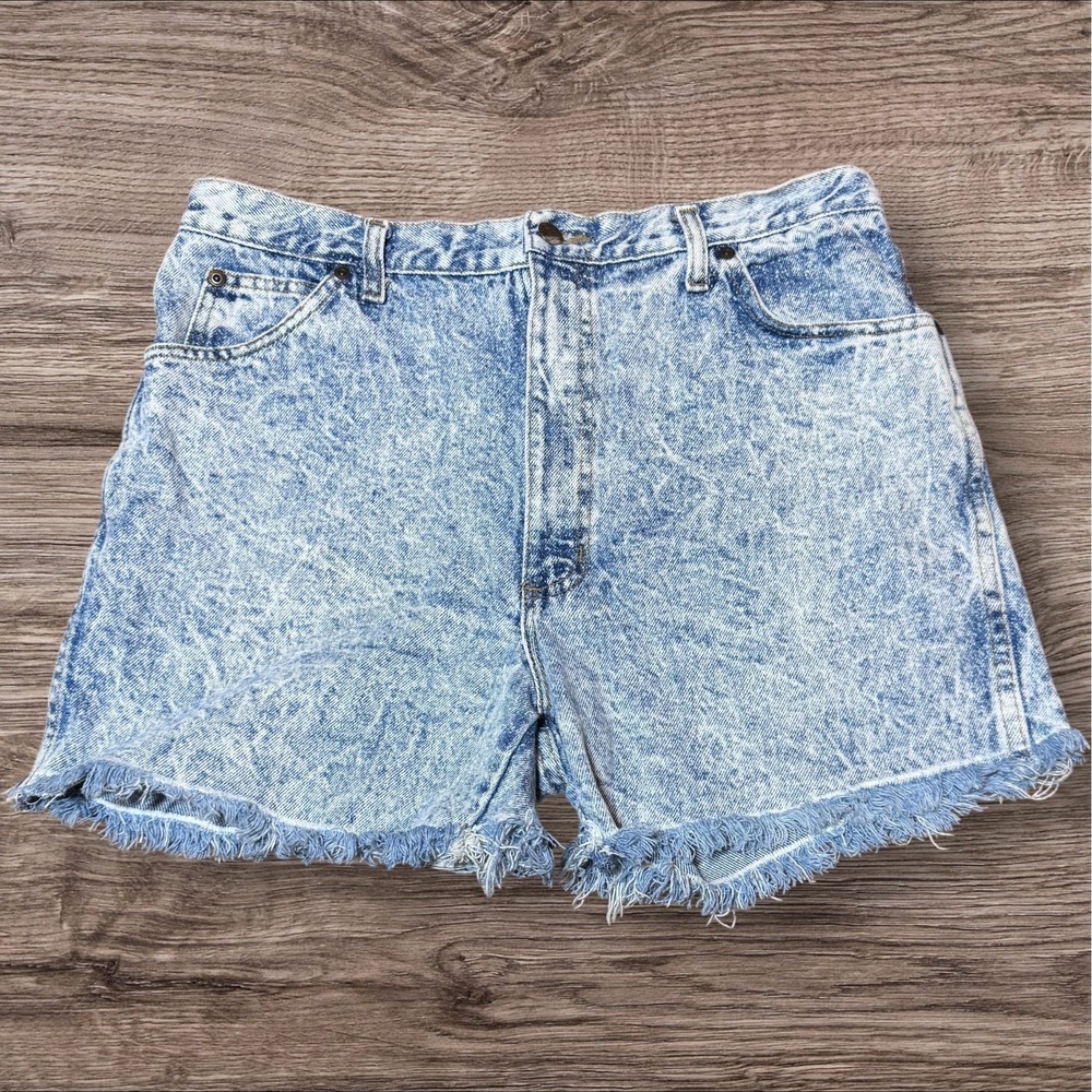 Vintage 80's Stone Wash Shorts  Bristol Blues  Made‎ In The USA  Sz 36 (34)